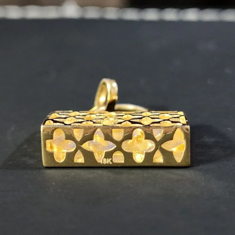 Pendant bag multi color design 18k gold - Picture 3 of 15